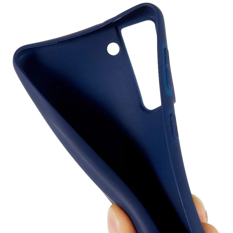 Back Shell for Samsung Galaxy S21 4G  /  5G Shockproof TPU Phone Case Fingerprint Free Matte Protective Cover - Sapphire