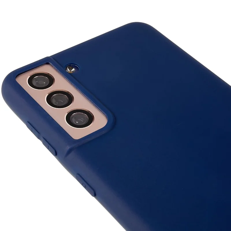 Back Shell for Samsung Galaxy S21 4G  /  5G Shockproof TPU Phone Case Fingerprint Free Matte Protective Cover - Sapphire