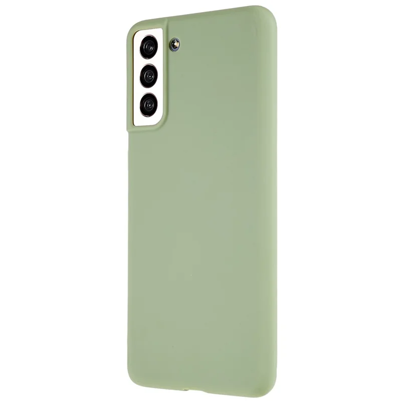 Back Shell for Samsung Galaxy S21 4G  /  5G Shockproof TPU Phone Case Fingerprint Free Matte Protective Cover - Green