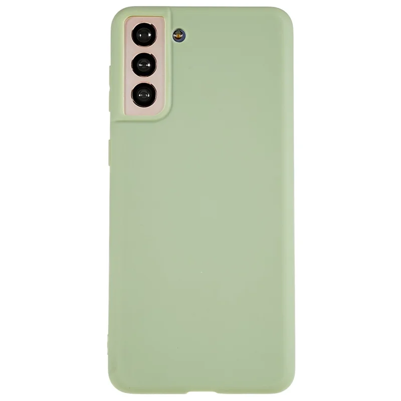 Back Shell for Samsung Galaxy S21 4G  /  5G Shockproof TPU Phone Case Fingerprint Free Matte Protective Cover - Green