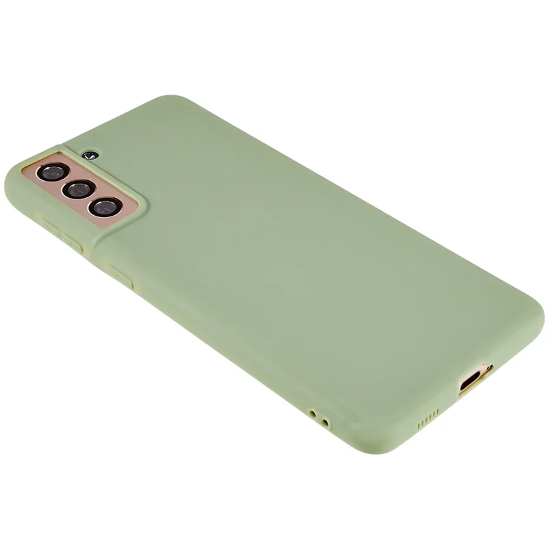 Back Shell for Samsung Galaxy S21 4G  /  5G Shockproof TPU Phone Case Fingerprint Free Matte Protective Cover - Green