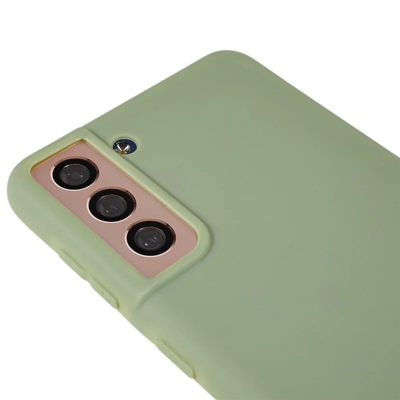 Back Shell for Samsung Galaxy S21 4G  /  5G Shockproof TPU Phone Case Fingerprint Free Matte Protective Cover - Green