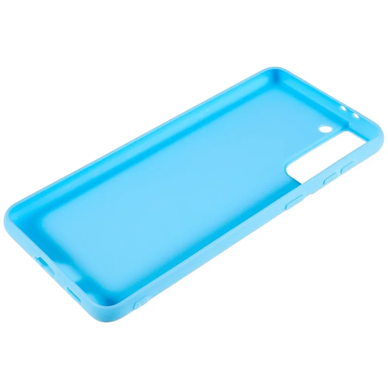 Back Shell for Samsung Galaxy S21 4G  /  5G Shockproof TPU Phone Case Fingerprint Free Matte Protective Cover - Baby Blue