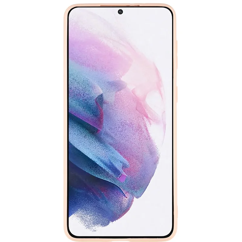 Back Shell for Samsung Galaxy S21 4G  /  5G Shockproof TPU Phone Case Fingerprint Free Matte Protective Cover - Light Pink