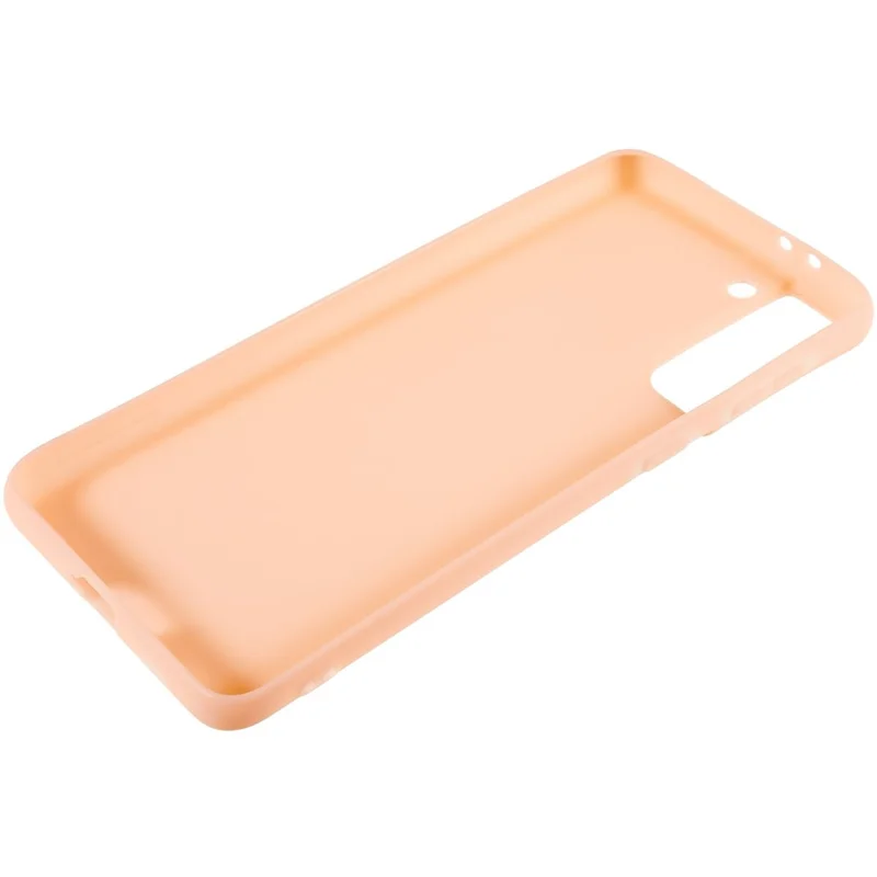 Back Shell for Samsung Galaxy S21 4G  /  5G Shockproof TPU Phone Case Fingerprint Free Matte Protective Cover - Light Pink