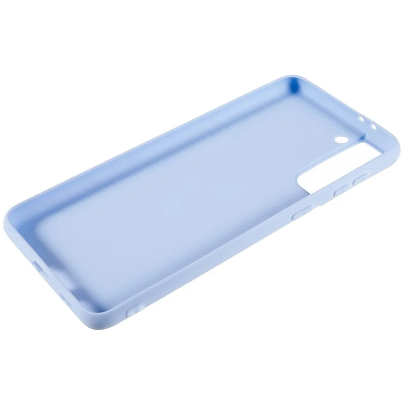 Back Shell for Samsung Galaxy S21 4G  /  5G Shockproof TPU Phone Case Fingerprint Free Matte Protective Cover - Light Purple