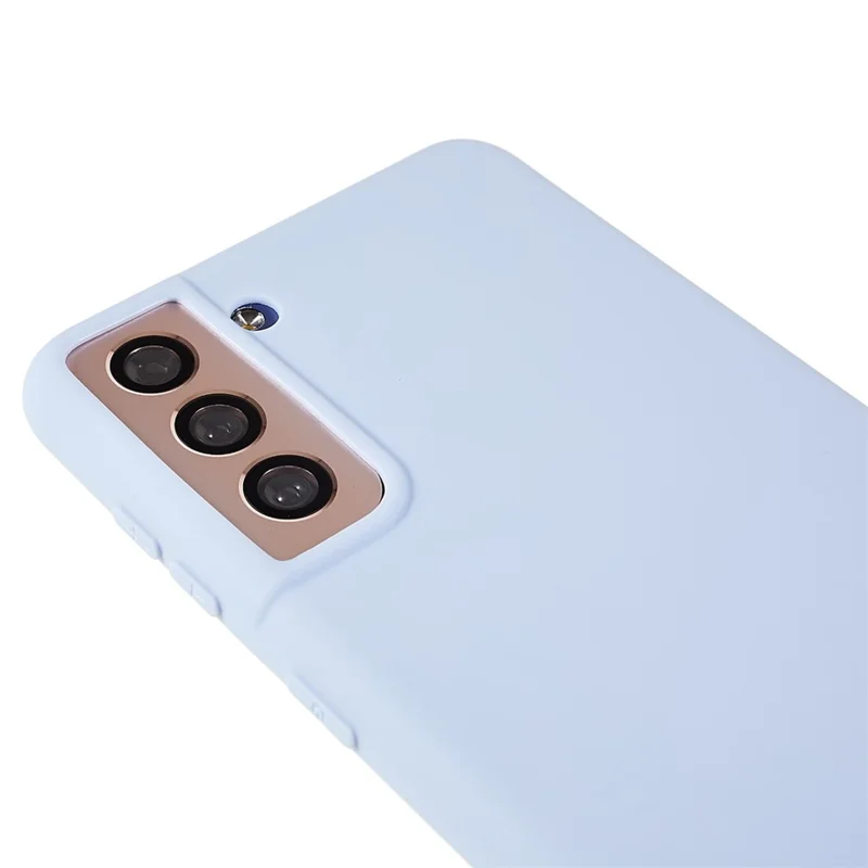 Back Shell for Samsung Galaxy S21 4G  /  5G Shockproof TPU Phone Case Fingerprint Free Matte Protective Cover - Light Purple