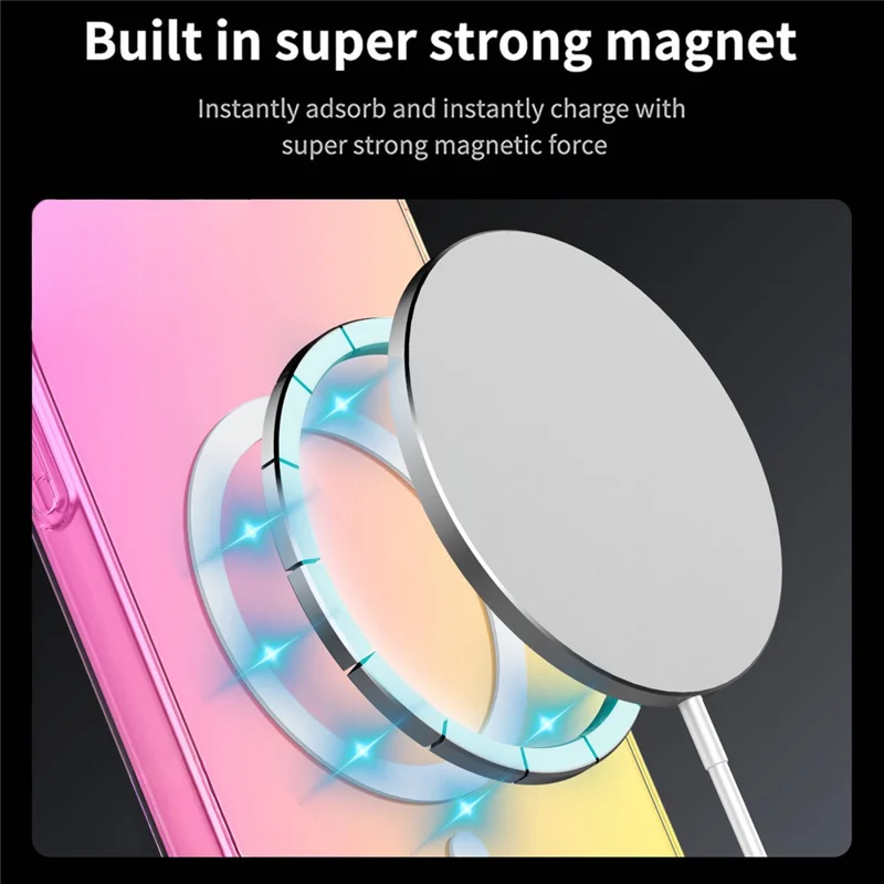 Bulk Purchasing For Nothing Phone (3a) Magnetic Case Gradient Color PC + TPU Anti-drop Four Corners Phone Cover - Pink  /  Gold