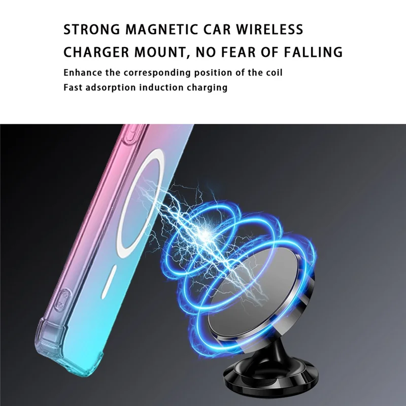 Compra al por mayor de funda magnética para Nothing Phone (3a), color degradado, material PC + TPU, protección anticaída con refuerzo en las cuatro esquinas - Rosa / Verde