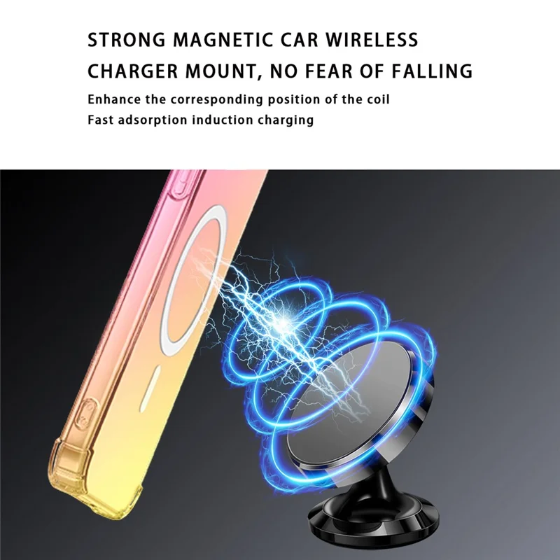 Bulk Purchasing For Sony Xperia 10 VII Magnetic Case Gradient Color PC + TPU Anti-drop Four Corners Phone Cover - Pink  /  Gold