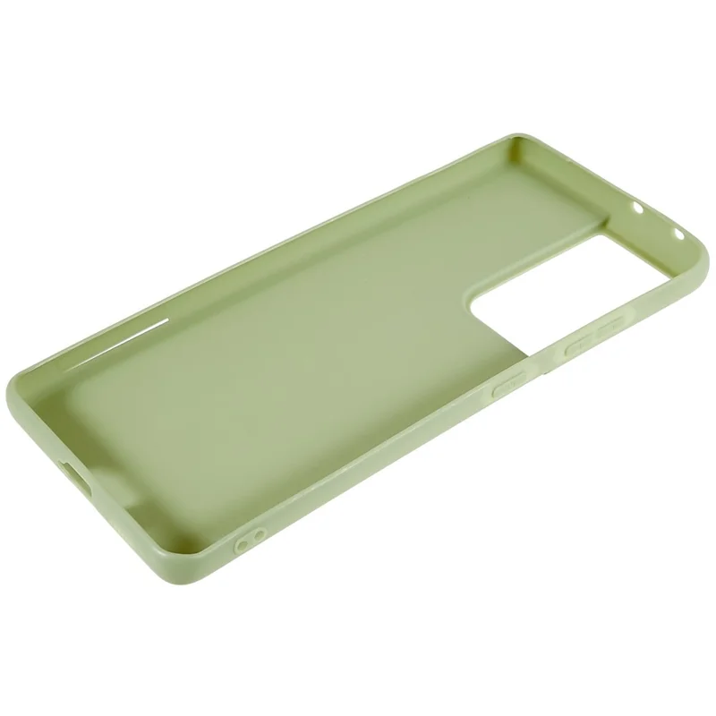 TPU-telefoonhoesje voor Samsung Galaxy S21 Ultra 5G, vingerafdrukbestendig, mat, beschermd telefoonhoesje - Groen