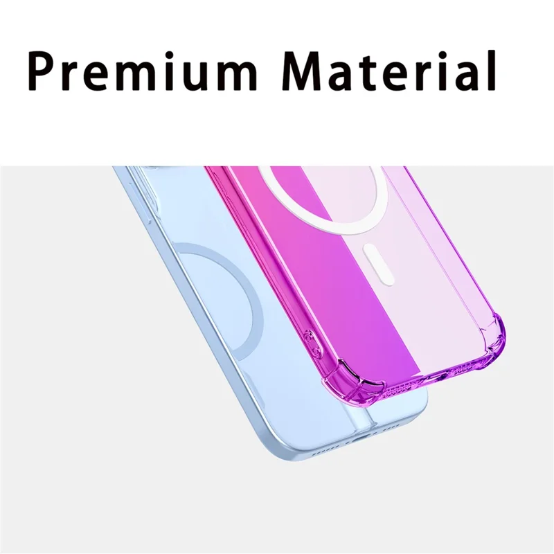 Bulk Purchasing For Google Pixel 10  /  Pixel 10 Pro Magnetic Case Gradient Color PC + TPU Anti-drop Four Corners Phone Cover - Pink  /  Purple