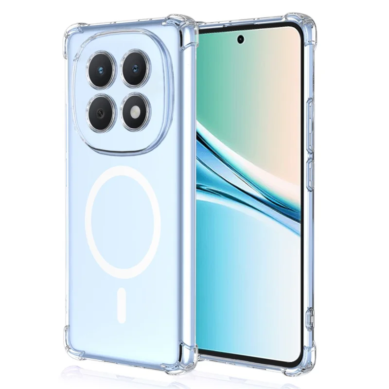 Bulk Purchasing For Xiaomi Redmi Note 15 5G (Global)  /  Poco M8 5G Magnetic Case Shockproof Four Corners PC + TPU Phone Cover - Transparent