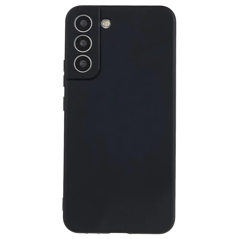 TPU Back Shell for Samsung Galaxy S22+ 5G Phone Case Fingerprint Free Matte Protective Cover - Black
