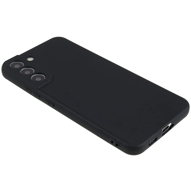 TPU Back Shell for Samsung Galaxy S22+ 5G Phone Case Fingerprint Free Matte Protective Cover - Black