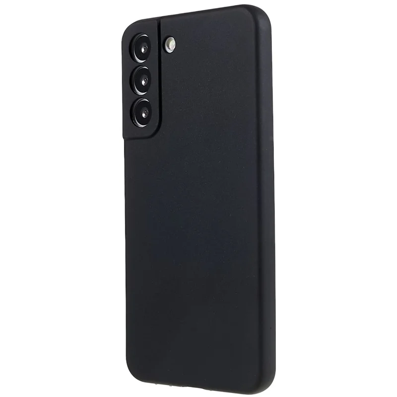 TPU Back Shell for Samsung Galaxy S22+ 5G Phone Case Fingerprint Free Matte Protective Cover - Black