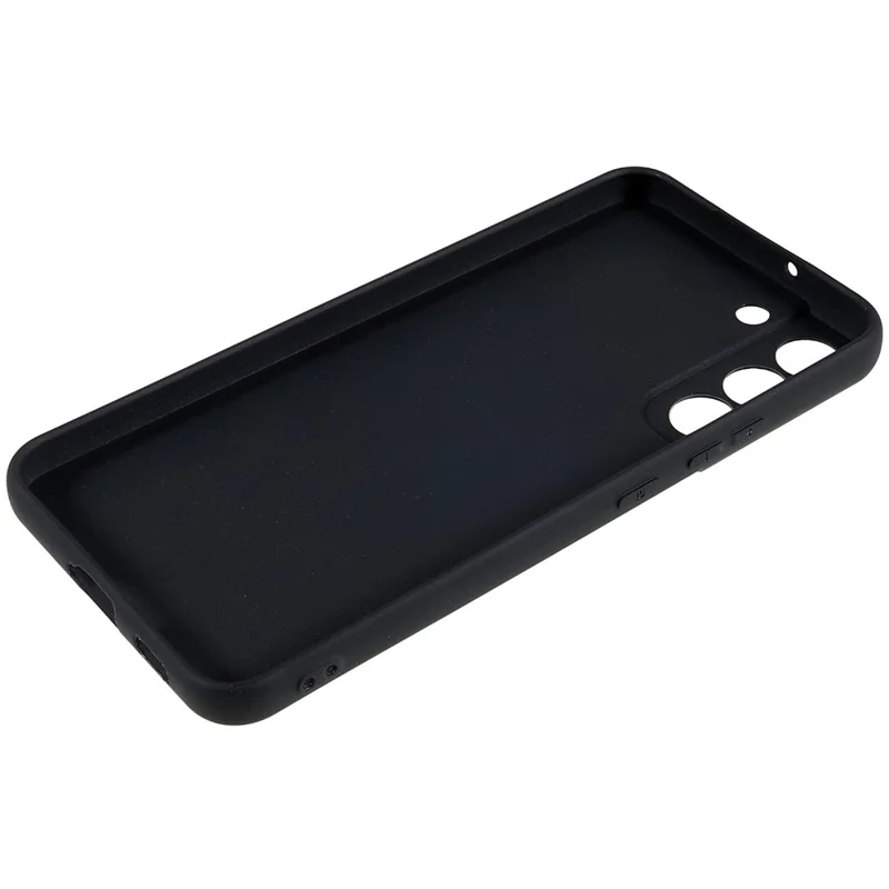 TPU Back Shell for Samsung Galaxy S22+ 5G Phone Case Fingerprint Free Matte Protective Cover - Black