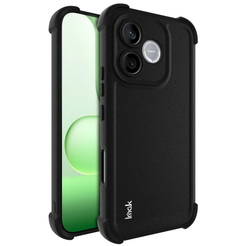 IMAK For Honor 600 Lite 5G Case TPU Phone Cover Airbag Shockproof Protection - Matte Black