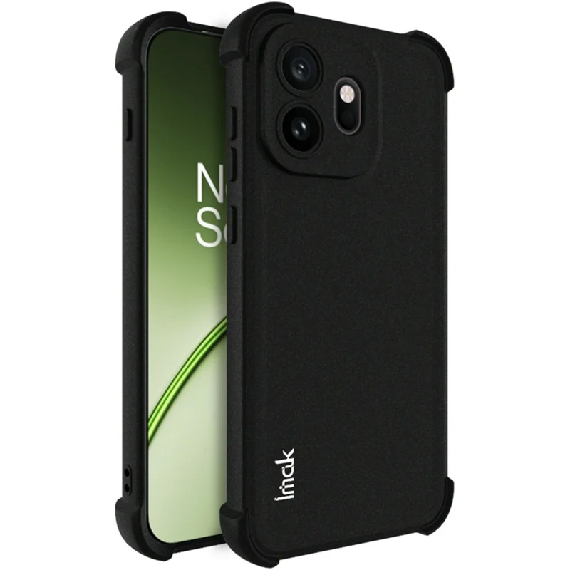 IMAK For OnePlus 15T 5G Case TPU Phone Cover Airbag Shockproof Protection - Matte Black