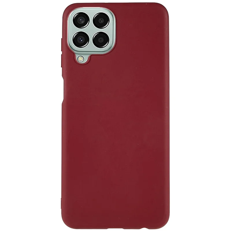 TPU Phone Case for Samsung Galaxy M33 5G (Global Version) Fingerprint Free Matte Phone Cover - Wine Red