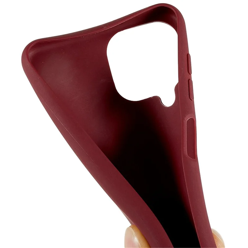 TPU Phone Case for Samsung Galaxy M33 5G (Global Version) Fingerprint Free Matte Phone Cover - Wine Red