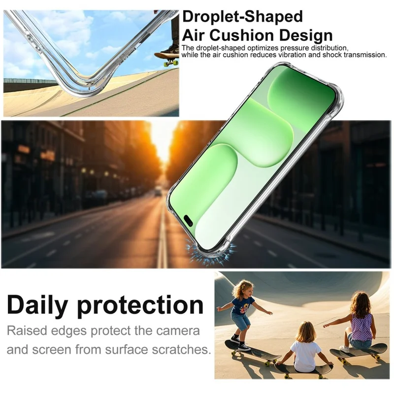 IMAK Magnetic Case for Honor 600 Lite 5G Airbag Shockproof Protection TPU Phone Cover - Transparent