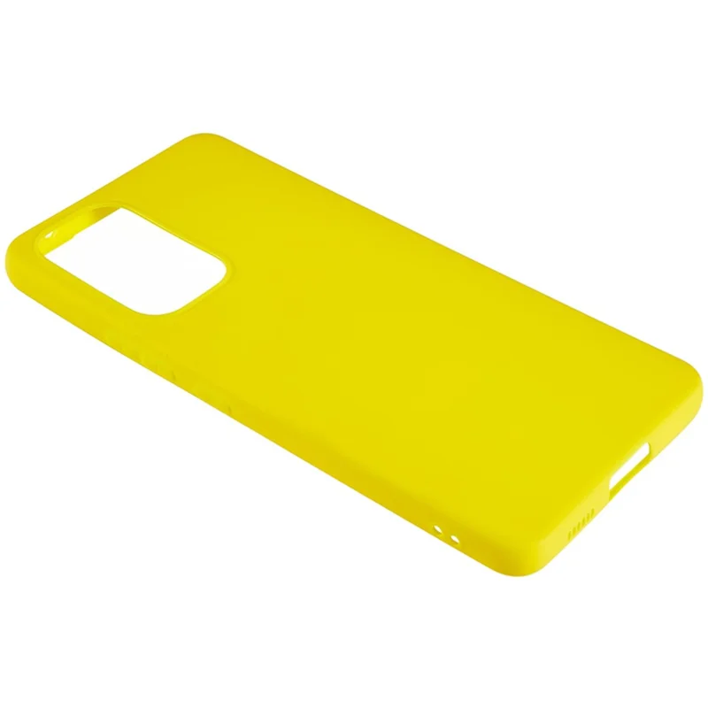 Bump Proof TPU Back Shell for Samsung Galaxy A53 5G , Fingerprint Free Matte Protective Cover Phone Case - Yellow