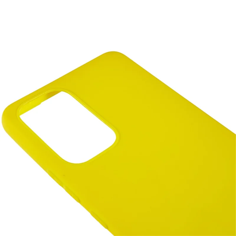 Bump Proof TPU Back Shell for Samsung Galaxy A53 5G , Fingerprint Free Matte Protective Cover Phone Case - Yellow