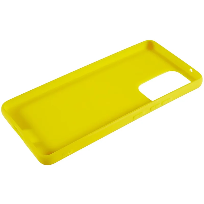 Bump Proof TPU Back Shell for Samsung Galaxy A53 5G , Fingerprint Free Matte Protective Cover Phone Case - Yellow