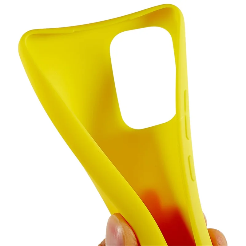 Bump Proof TPU Back Shell for Samsung Galaxy A53 5G , Fingerprint Free Matte Protective Cover Phone Case - Yellow