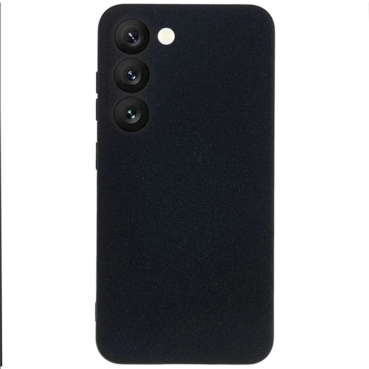 Pour Samsung Galaxy S23+ Double-Sided Smooth Matte Soft TPU Phone Cover Precise Cutouts Camera Protection Case - Noir