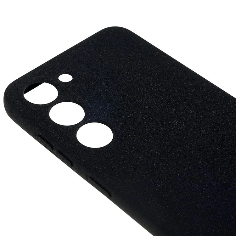 Pour Samsung Galaxy S23+ Double-Sided Smooth Matte Soft TPU Phone Cover Precise Cutouts Camera Protection Case - Noir