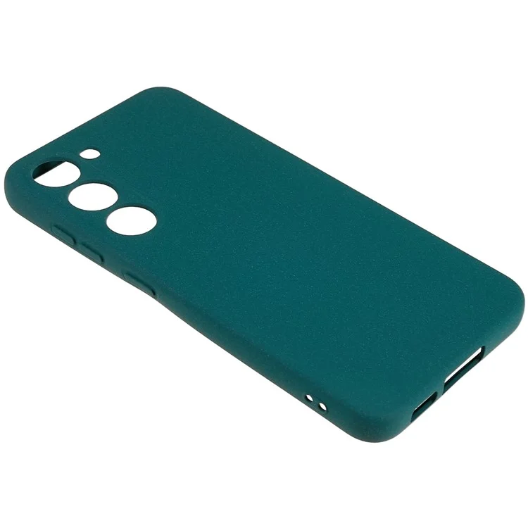 For Samsung Galaxy S23+ Double-Sided Smooth Matte Soft TPU Phone Cover Precise Cutouts Camera Protection Case - Green