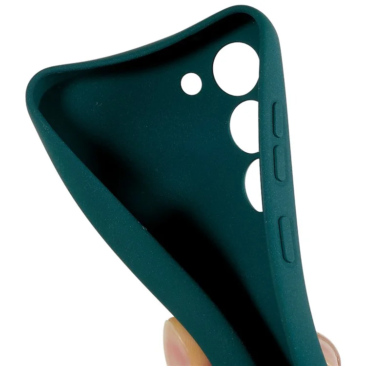 For Samsung Galaxy S23+ Double-Sided Smooth Matte Soft TPU Phone Cover Precise Cutouts Camera Protection Case - Green