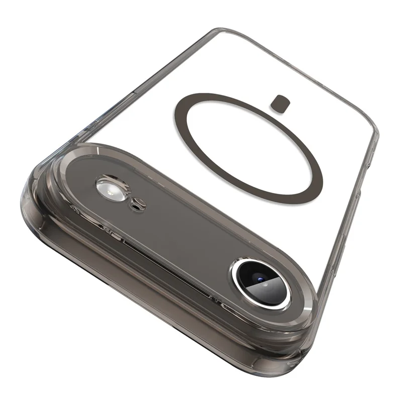 Cover per iPhone Air Compatibile con MagSafe Trasparente in PC + TPU Protezione Anticaduta - Nero Trasparente