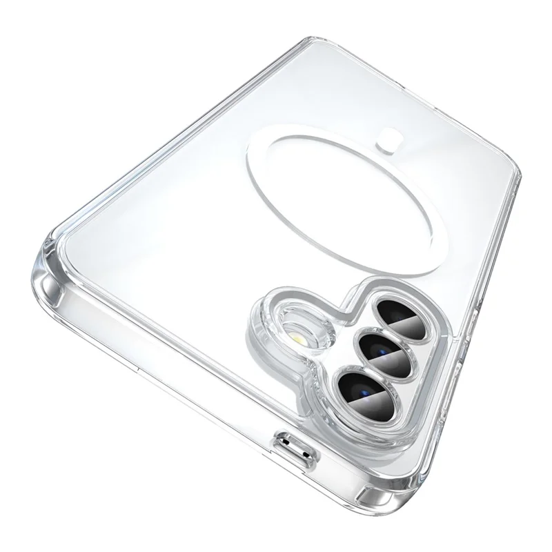 For Samsung Galaxy A57 5G Case Compatible with MagSafe Clear PC + TPU Shockproof Phone Back Cover - Transparent
