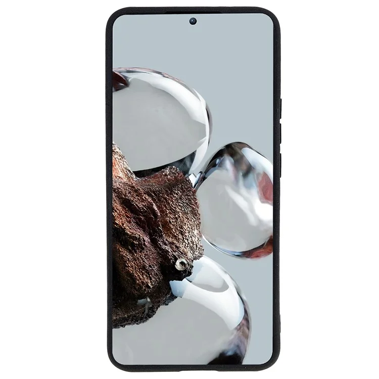Para Xiaomi 12T 5G / 12T Pro 5G / Redmi K50 Ultra 5G Funda de Teléfono TPU con Doble Cara Mate Anti-Huellas Digitales Cubierta Posterior - Negro