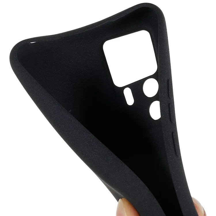 Para Xiaomi 12T 5G / 12T Pro 5G / Redmi K50 Ultra 5G Funda de Teléfono TPU con Doble Cara Mate Anti-Huellas Digitales Cubierta Posterior - Negro