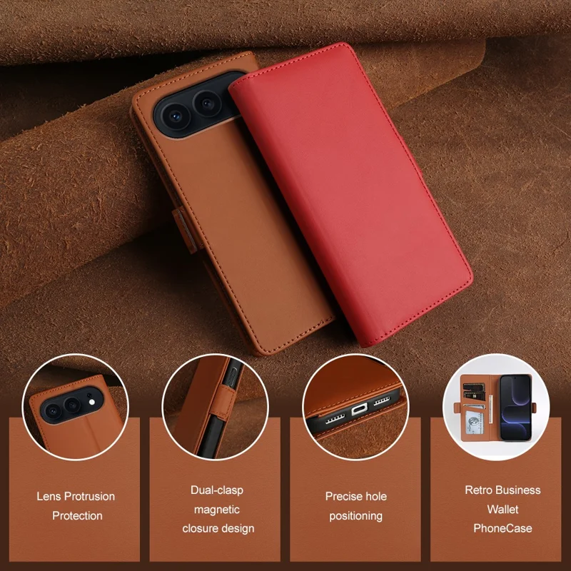 Cover portafoglio in pelle per Honor 500 5G con supporto, custodia touch in TPU + PU - Blu