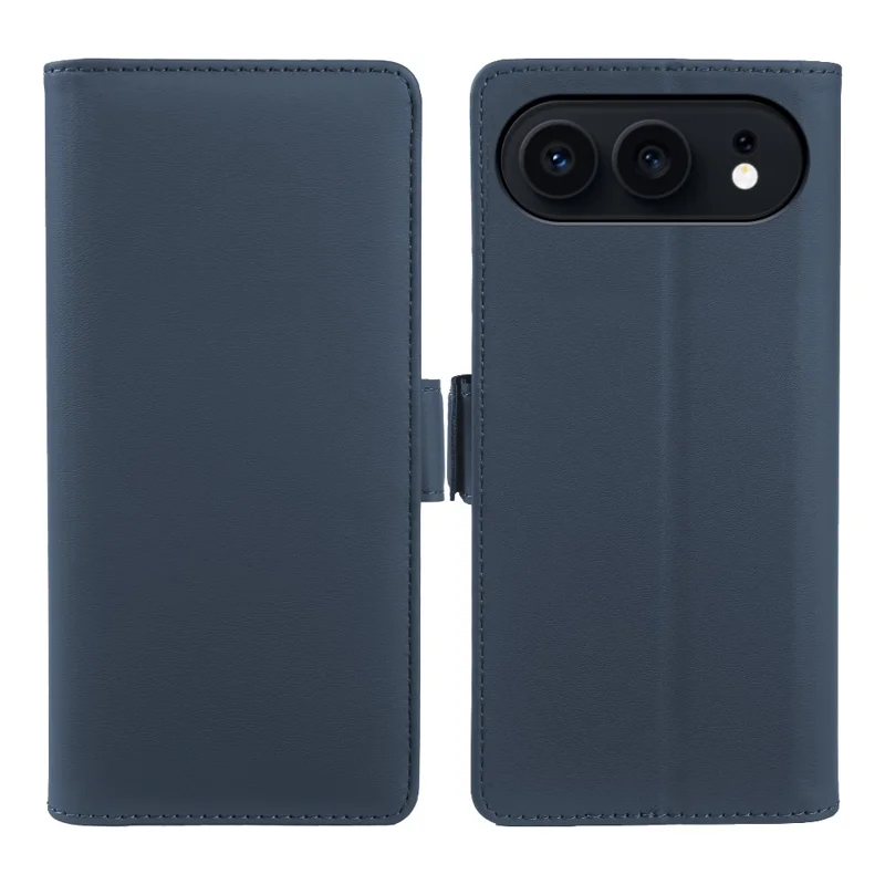 Cover portafoglio in pelle per Honor 500 5G con supporto, custodia touch in TPU + PU - Blu