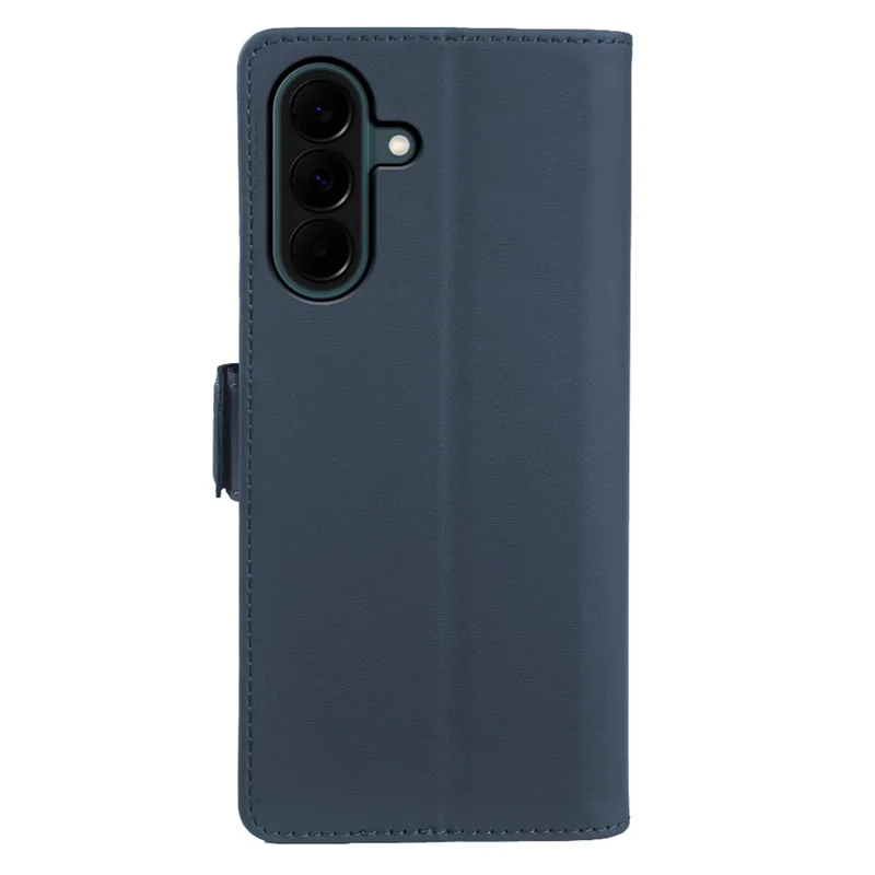 Capa Carteira em Pele para Samsung Galaxy A37 5G com Suporte TPU + Capa Tátil em PU - Azul