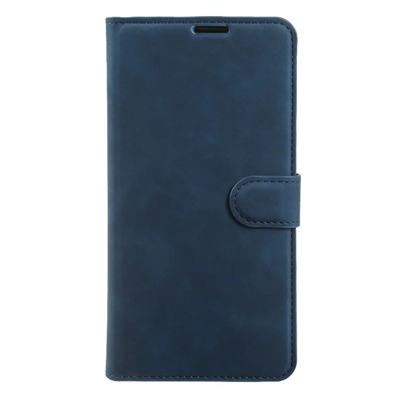 For iPhone 15 Wallet Stående Cover med Kortpladser, Hudfølelse TPU + PU Læder Flip Cover - Blå