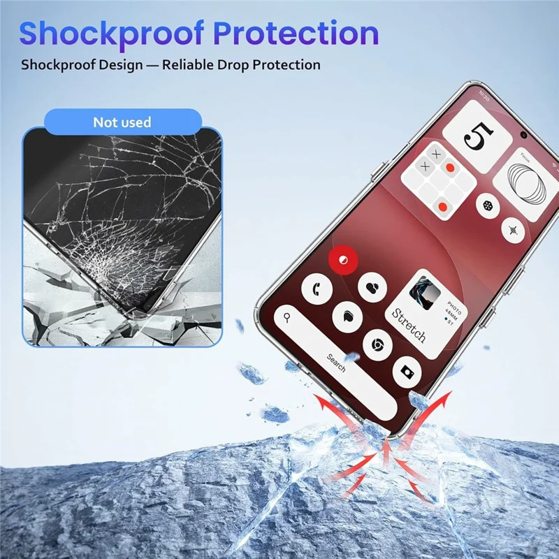 Funda magnética para Nothing Phone (4a) Pro Transparente TPU cubierta anti-caída