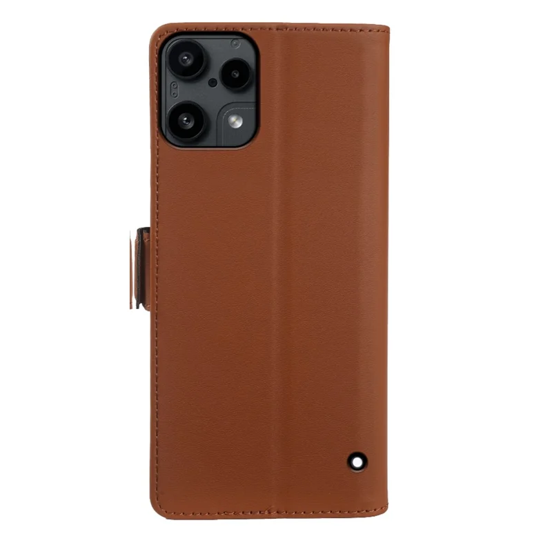 Funda tipo cartera de cuero para Nothing Phone (3a) Lite 5G con soporte, cubierta táctil de TPU + PU - Marrón