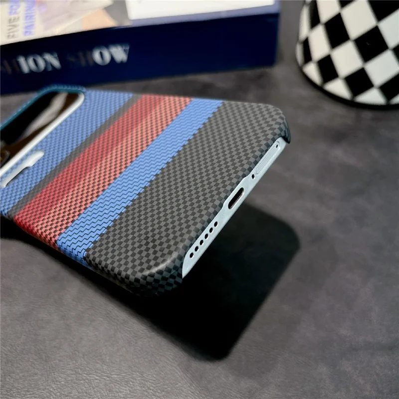 For Xiaomi 17 Pro Max Magnetic Case Striped Textile Pattern Skin-touch PC Cover - Yellow Stripe