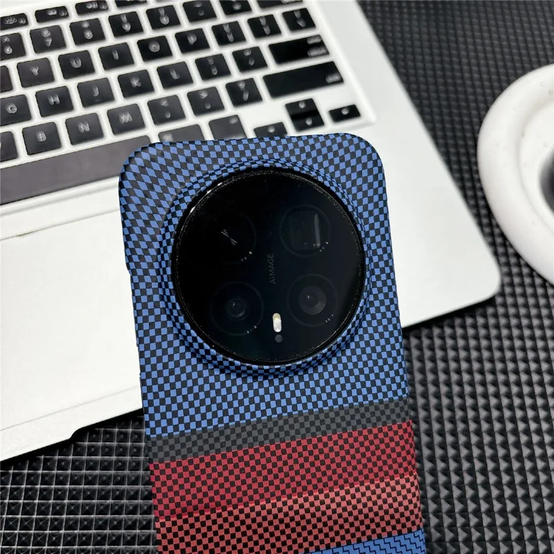 Obudowa magnetyczna do Honor Magic8 Pro 5G z motywem tkaniny w paski, pokryta miękką powłoką PC - żółte paski