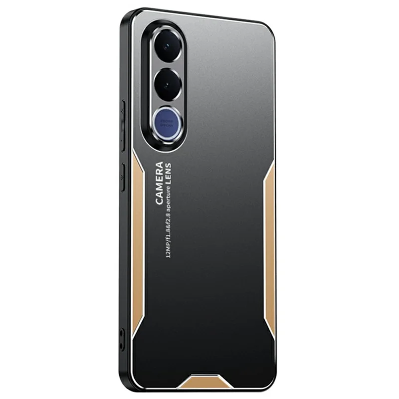 Capa para Telemóvel vivo V70 FE 5G em Liga de Alumínio TPU PC - Dourado