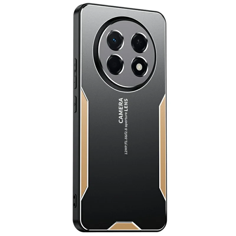 For Xiaomi Redmi Note 15 4G (Global) Phone Case Aluminium Alloy TPU PC Back Cover - Gold