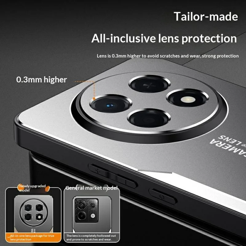 For Xiaomi Redmi Note 15 4G (Global) Phone Case Aluminium Alloy TPU PC Back Cover - Gold