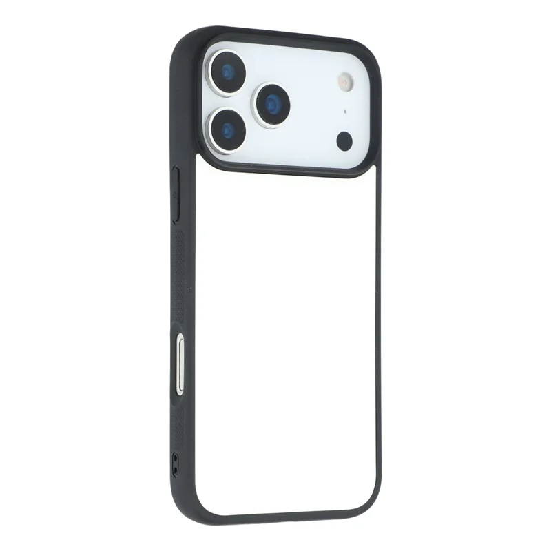 10 st för iPhone 17 Pro Max hårddel TPU PC Magnetisk ring DIY Tom Sublimerings mobilhölje med Filmskiva - Svart